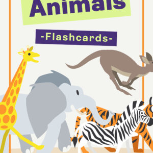 Wild Animals Vocabulary Flash Cards